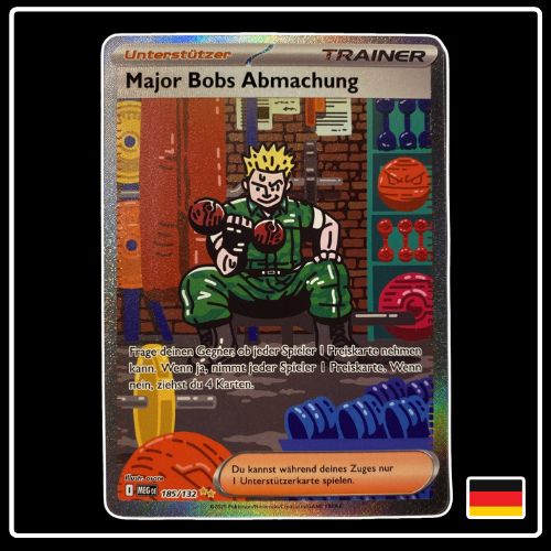 Major Bobs Abmachung Trainer SIR 185/132 Pokemon Mega Entwicklung