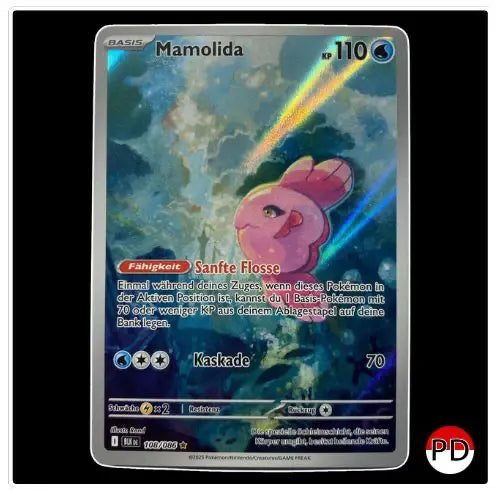 Mamolida Illustration Rare 108/086 Pokemon Schwarze Blitze