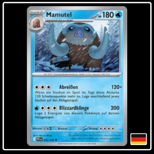 Mamutel 025/094 Pokemon Fatale Flammen