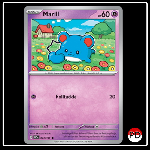 Marill 073/191 Pokemon Stürmische Funken