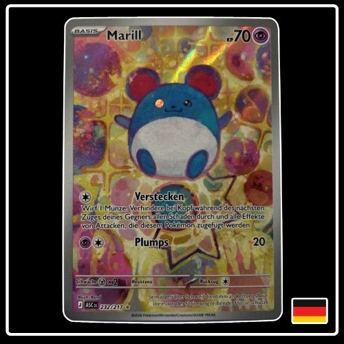 Marill Illustration Rare 232/217 Pokemon Erhabene Helden