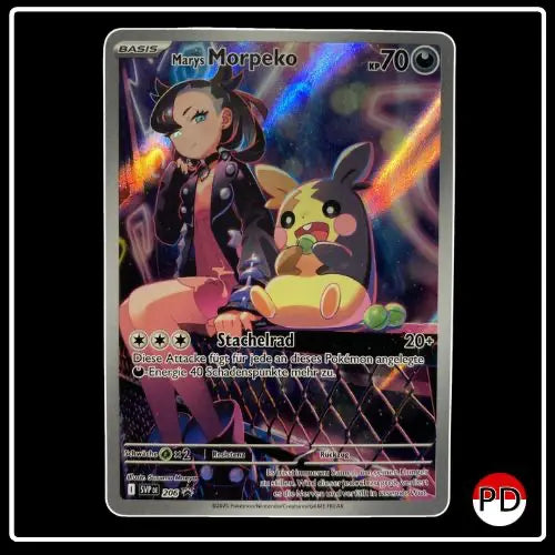 Marys Morpeko Illustration Rare SVP DE 206 Pokemon Black Star Promo