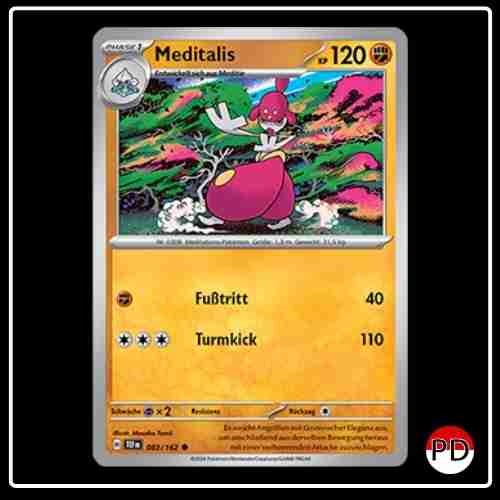 Meditalis 083/162 Pokemon Gewalten der Zeit
