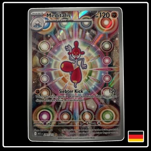Meditalis Illustration Rare 241/217 Pokemon Erhabene Helden