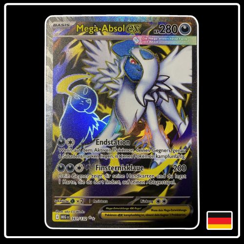 Mega Absol ex Full Art 161/132 Pokemon Mega Entwicklung