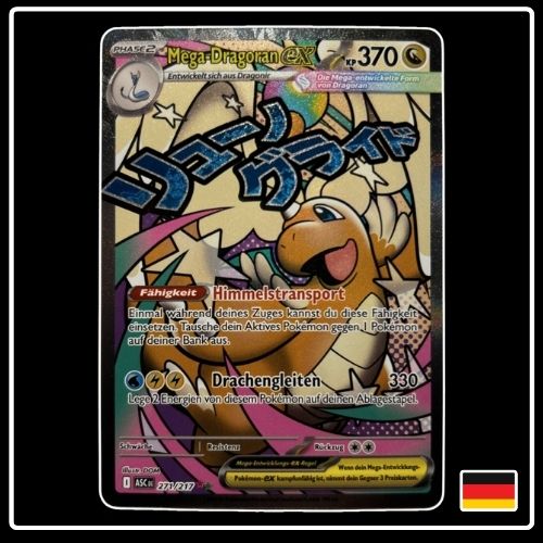Mega-Dragoran ex Mega Attack Rare 271/217 Pokemon Erhabene Helden
