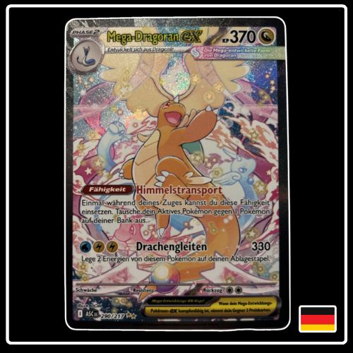 Mega-Dragoran ex SIR 290/217 Pokemon Erhabene Helden