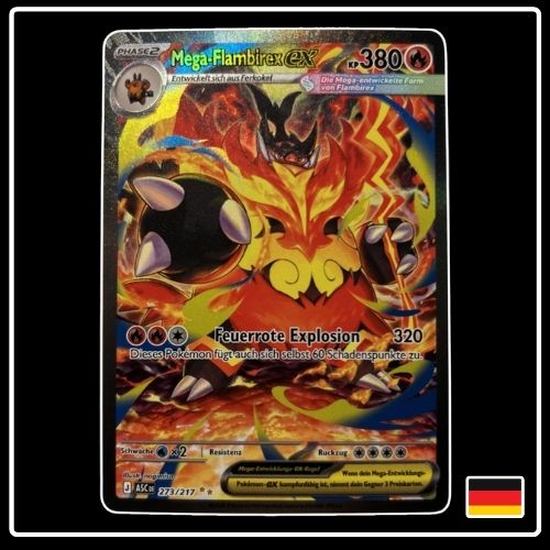 Mega-Flambirex ex SIR 273/217 Pokemon Erhabene Helden