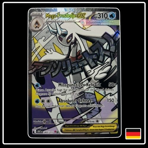 Mega-Frosdedje ex Mega Attack Rare 265/217 Pokemon Erhabene Helden