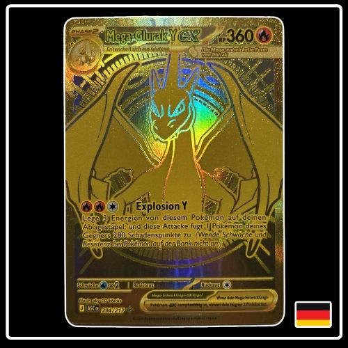 Mega-Glurak Y ex MHR 294/217 Pokemon Erhabene Helden