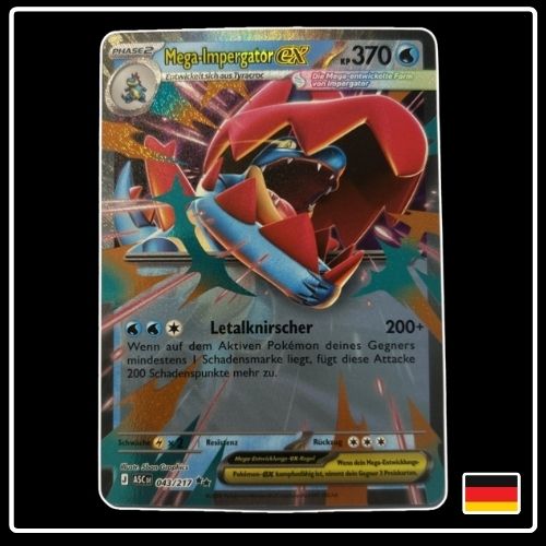 Mega-Impergator ex 043/217 Pokemon Erhabene Helden