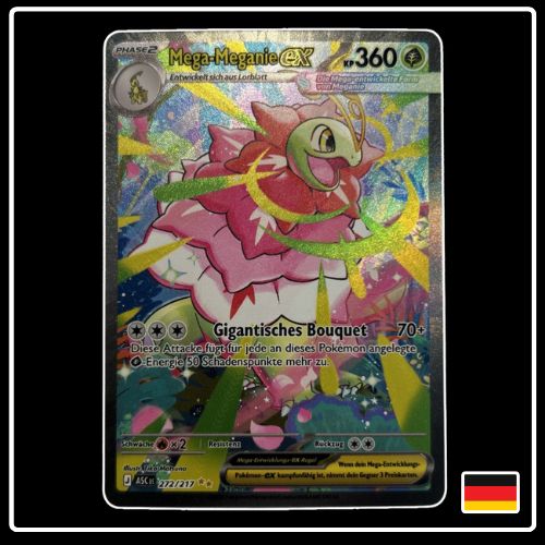 Mega-Meganie ex SIR 272/217 Pokemon Erhabene Helden