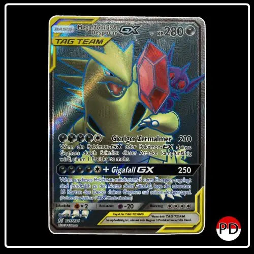 Mega-Zobiris & Despotar GX Full Art 225/236 Pokemon Bund der Gleichgesinnten