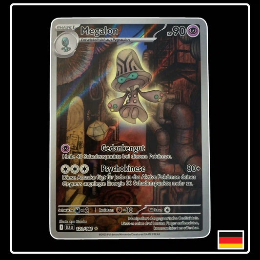 Megalon Illustration Rare 121/086 Pokemon Schwarze Blitze