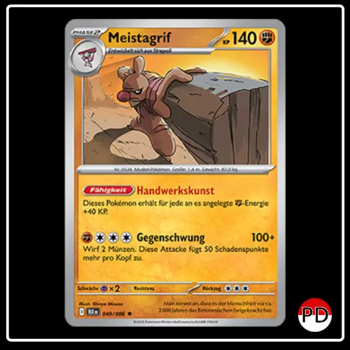 Meistagrif 049/086 Pokemon Schwarze Blitze