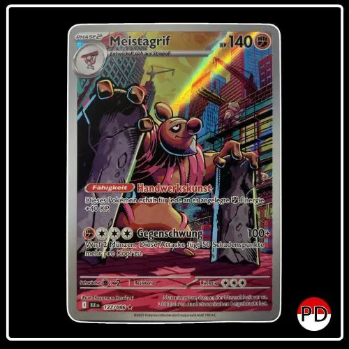 Meistagrif Illustration Rare 127/086 Pokemon Schwarze Blitze