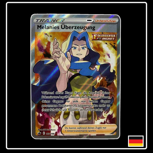 Pokemon Karte Melanies Überzeugung Full Art 193/198 aus dem Schwert & Schild Set Schaurige Herrschaft