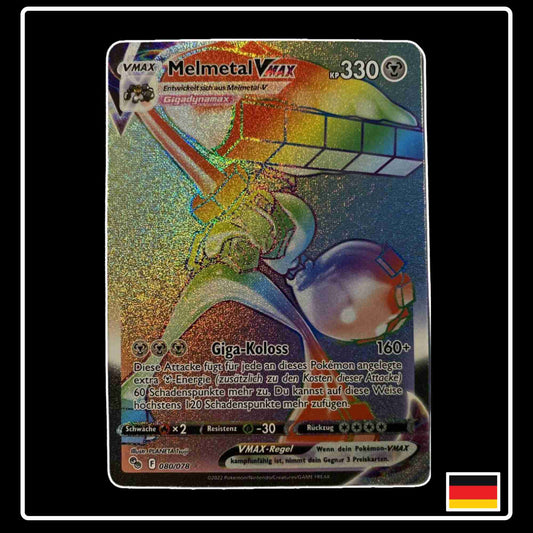 Melmetal VMAX Rainbow 080/078 Pokemon Karte aus Pokemon GO