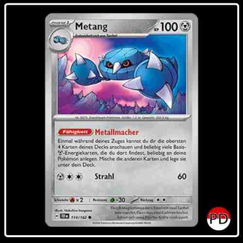 Metang 114/162 Pokemon Gewalten der Zeit