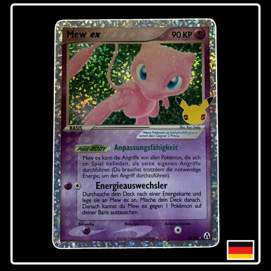 Mew ex 88/92 Reprint Pokemon Karte aus dem Set Celebrations