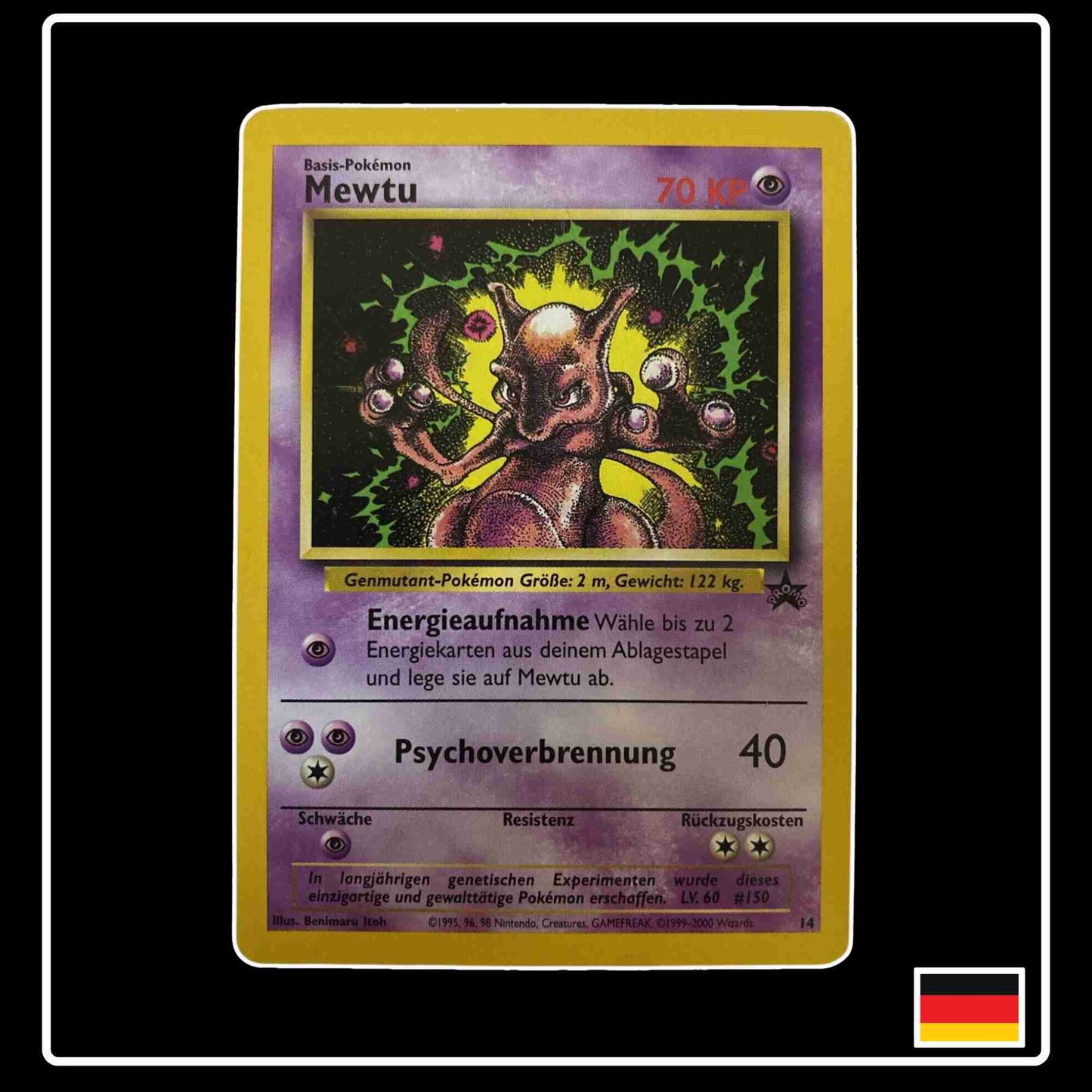 Mewtu Black Star Promo Deutsch Nr. 14 WOTC