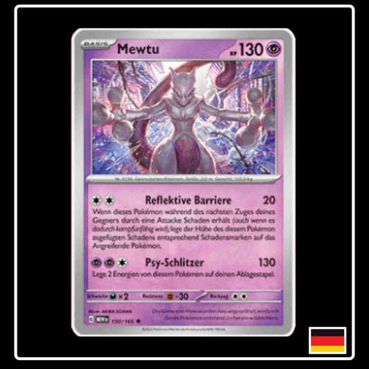 Mewtu 150/165 aus dem Pokemon Set Karmesin & Purpur 151 