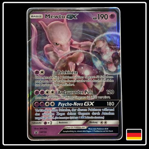 Mewtu GX SM196 Pokemon SM Black Star Promo