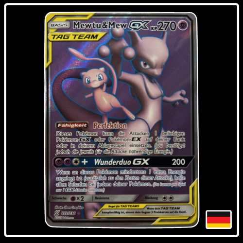Mewtu & Mew Tag Team GX Full Art 222/236 Bund der Gleichgesinnten