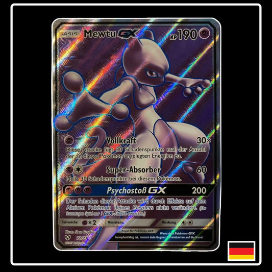 Mewtu GX Full Art 72/73 Pokemon Schimmernde Legenden
