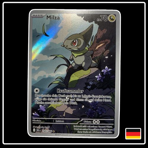 Milza Illustration Rare 145/086 Pokemon Schwarze Blitze
