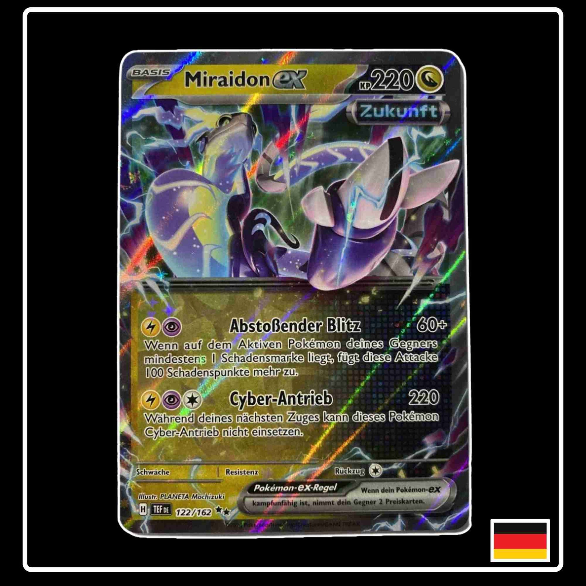 Miraidon ex Double Rare Pokemon Karte 122/162 aus dem Set Gewalten der Zeit