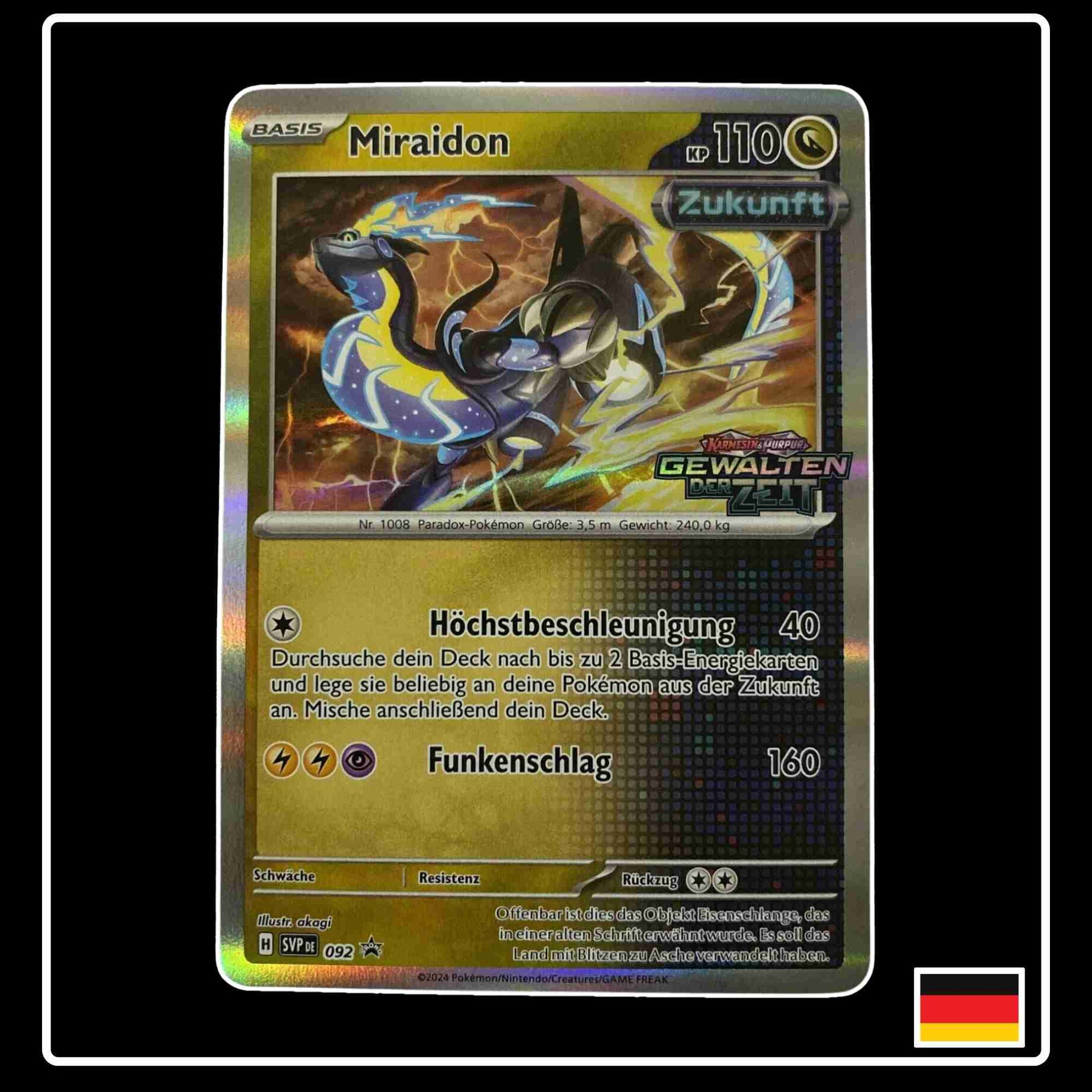 Miraidon Holo Promo SVP DE 092 Pokemon Karte aus Karmesin & Purpur