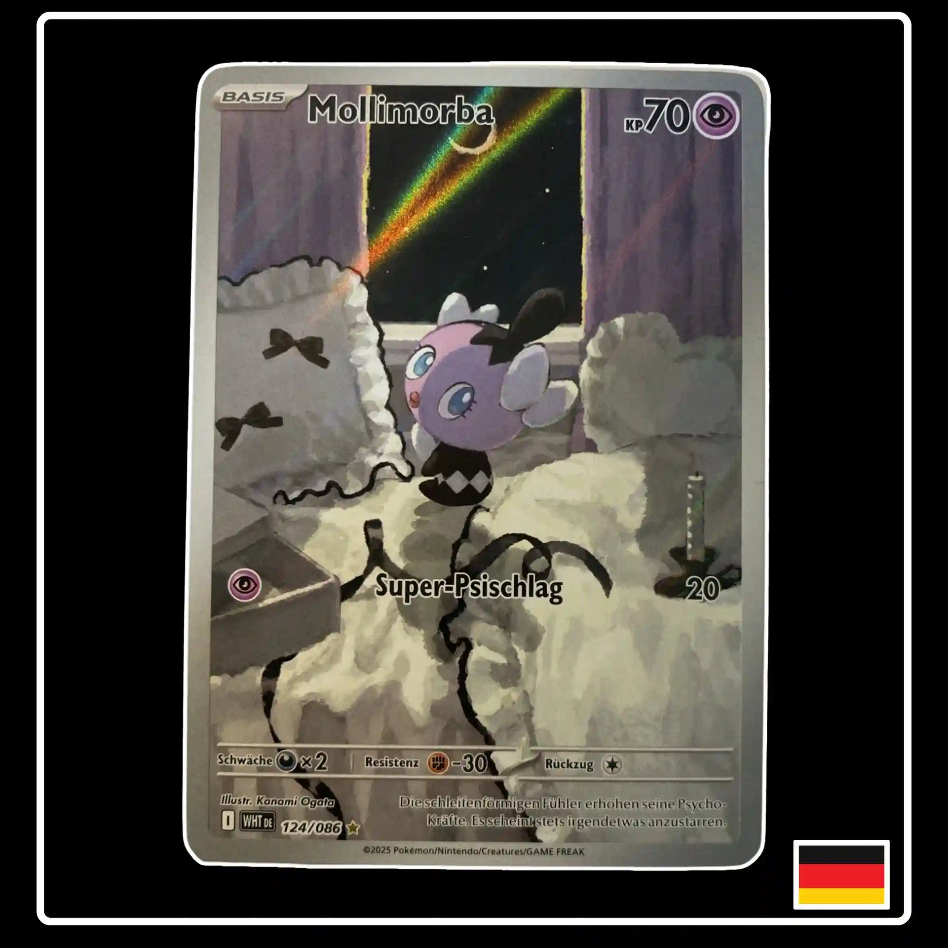 Mollimorba Illustration Rare 124/086 Pokemon Weisse Flammen