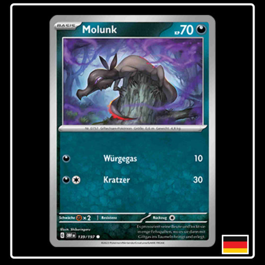 Pokemon Karte Molunk Obsidianflammen