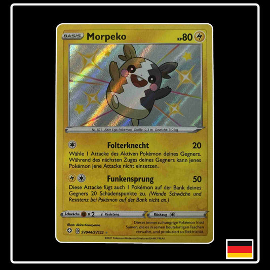 Morpeko Baby Shiny SV044/SV122 aus Pokemon Schwert & Schild Set Glänzendes Schicksal