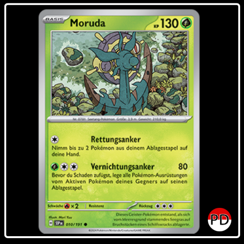 Moruda 010/191 Pokemon Stürmische Funken Sammelkarten
