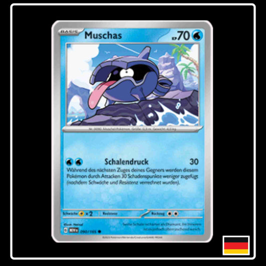 Muschas 090/165 aus dem Pokemon Set Karmesin & Purpur 151 