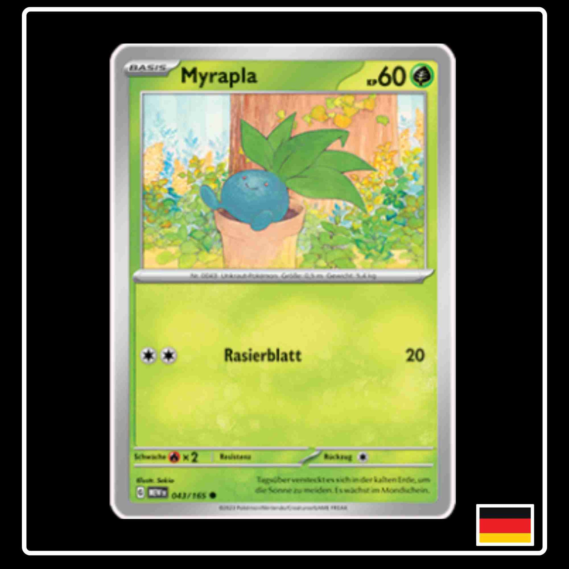 Myrapla 043/165 aus dem Pokemon Set Karmesin & Purpur 151 