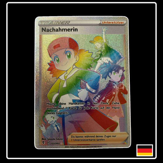 Nachahmerin Rainbow 222/203 Pokemon Karte aus dem Set Drachenwandel