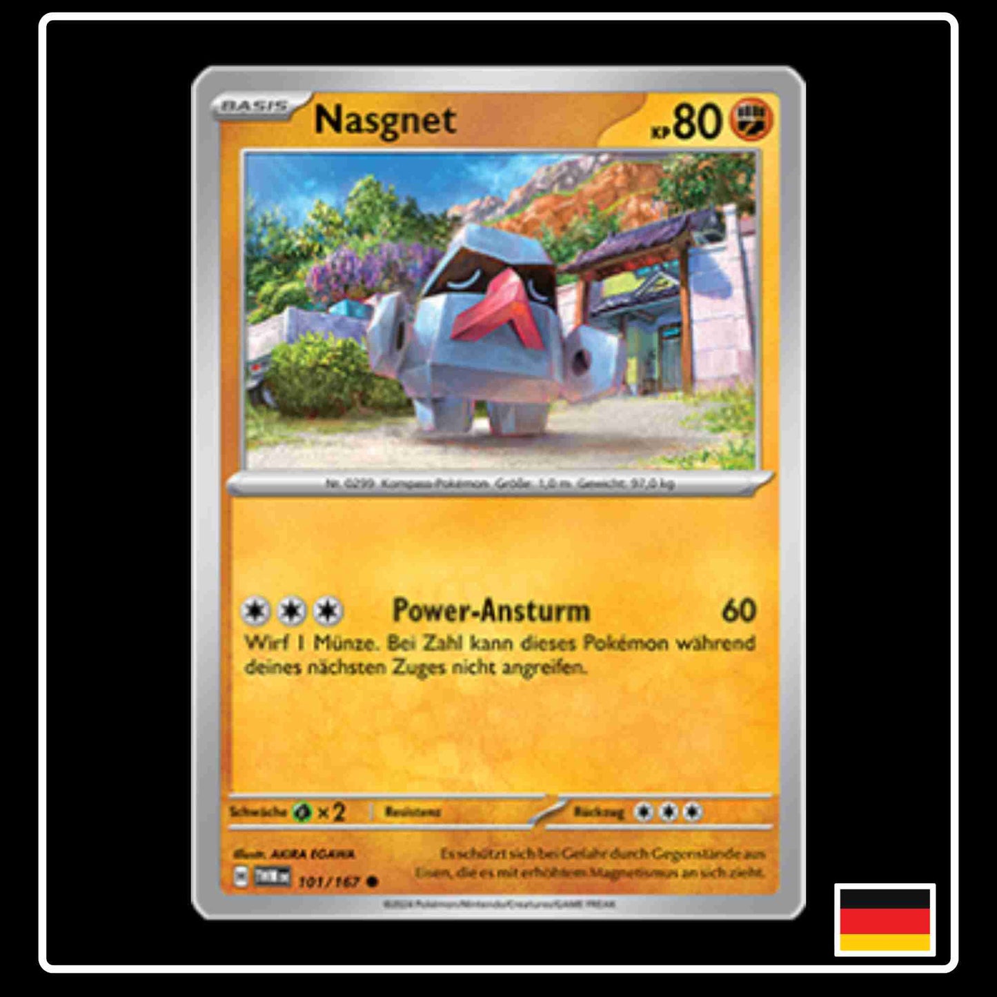 Nasgnet Pokemon Karte 101/167 aus dem Set Maskerade im Zwielicht