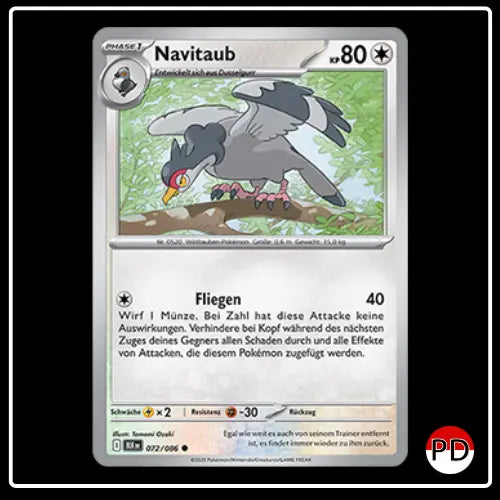 Navitaub 072/086 Pokemon Schwarze Blitze