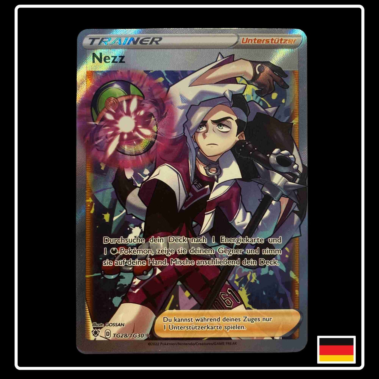 Nezz Trainer Full Art Pokemon Karte TG28/TG30 Astralganz