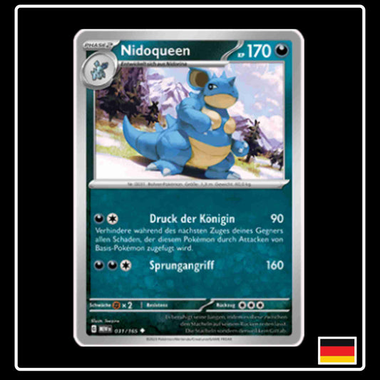 Nidoqueen 031/165 aus dem Pokemon Set Karmesin & Purpur 151 