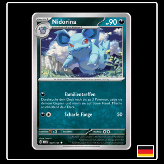 Nidorina 030/165 aus dem Pokemon Set Karmesin & Purpur 151 