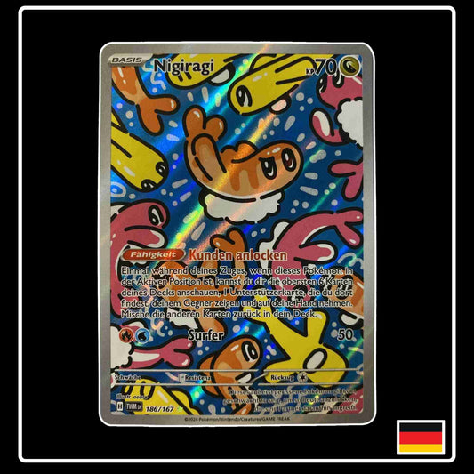 Nigiragi Art Rare 186/167 aus dem Pokemon Set Maskerade im Zwielicht