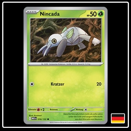 Nincada 016/132 Pokemon Mega Entwicklung