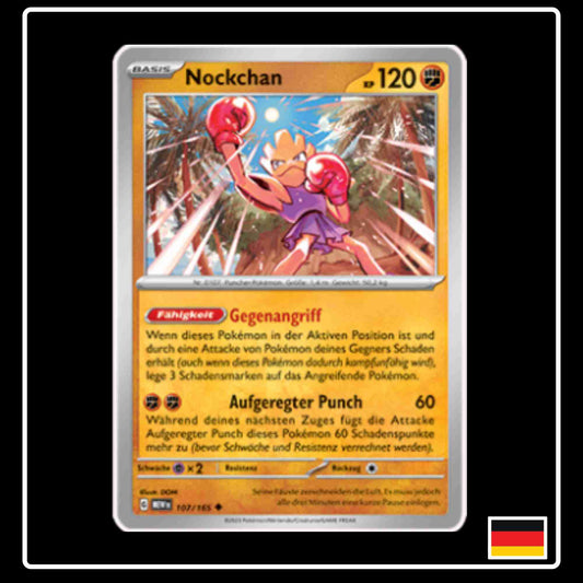 Nockchan 107/165 aus dem Pokemon Set Karmesin & Purpur 151 