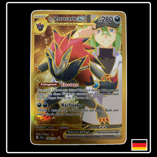 Ns Zoroark ex GOLD 189/159 Pokemon Reisegefährten