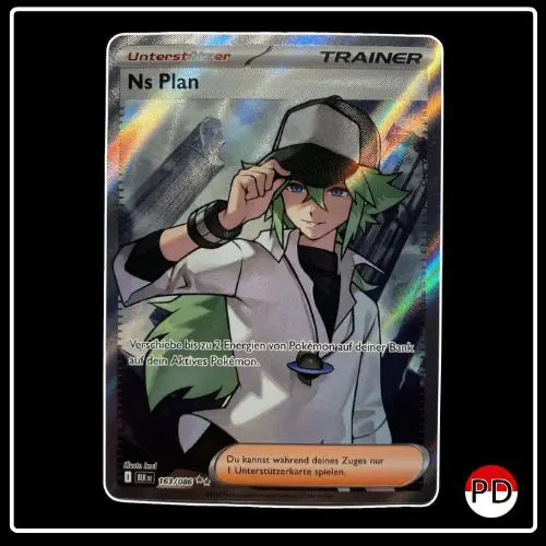 Ns Plan Trainer Full Art 163/086 Pokemon Schwarze Blitze