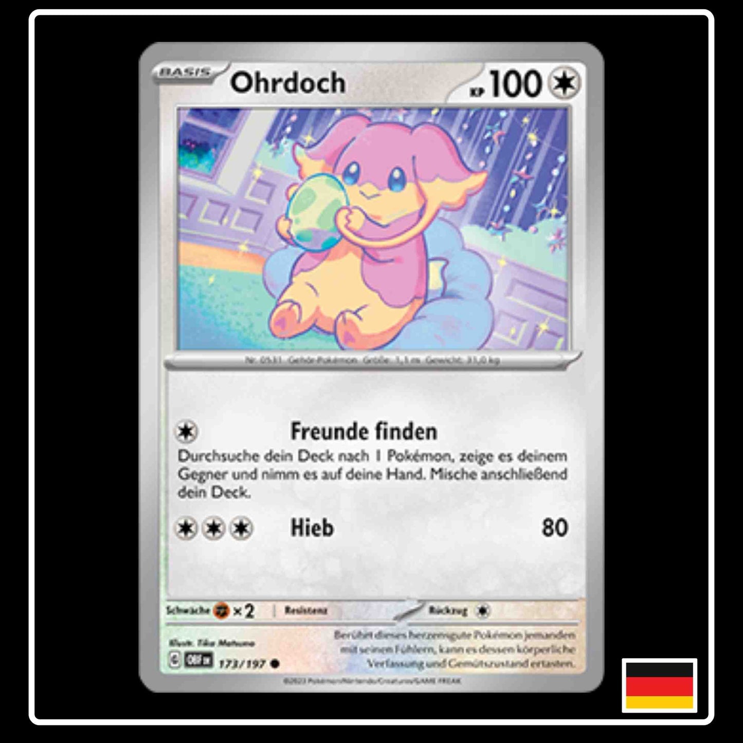 Pokemon Karte Ohrdoch 173/197